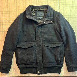 Joseph Abboud Men's Herringbone Bomber Jacket Size Small